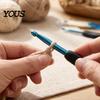 Knitting Tools Case 1 Set Crochet Hook Kit, 8 Sizes 2.5mm-6mm Yarn Portable Supplies with Storage , Soft TPR Handle Needle & Scissors
