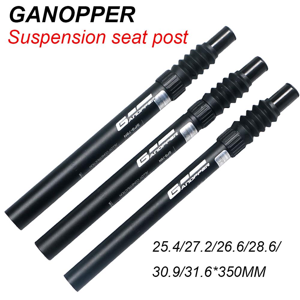 GANOPPER MTB Bicycle Damping Suspension Seatpost 25.4/27.2/28.6/30.4/30.9/31.6mm X350 Bike Seat post Shock Absorber Tube Setback