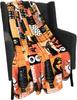 Halloween Blanket Throw: Patchwork Decor Witch Jack O Lantern On Soft Velvet Fleece for Sofa Bed Couch Chair for Adults Kids