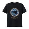 Stargate Sg 1 Silhouette Teleport T-shirt Unisex Sci Fi Con Design del Portale Dalla Serie TV Moda Vintage Morbida