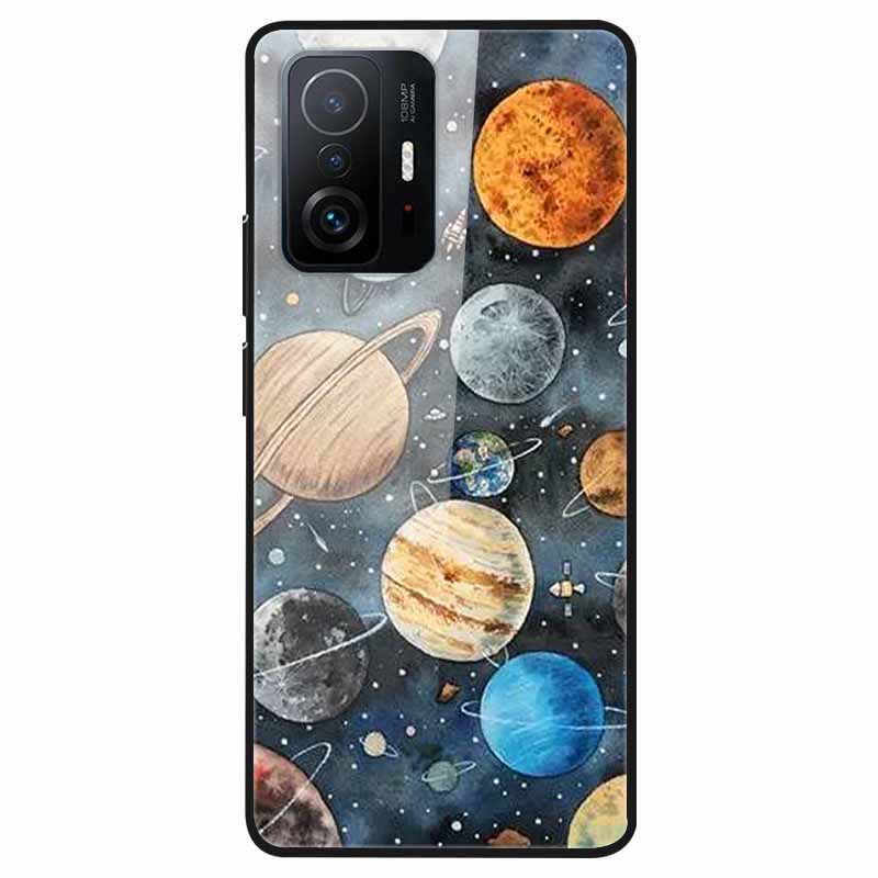 Tempered Glass Case For Xiaomi 11T Cover 6.67 Cool Bumper Hard glass Case For Xiaomi 11T Pro Case Mi 11T Pro Mi11T Capa Shells