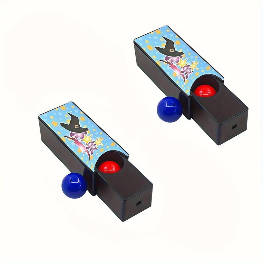 1 Stück Neue Lustige Gadgets Kinderspielzeug Wechselbare Magische Box Verwandeln des Roten in den Blauen Ball Requisiten Tricks Klassisch