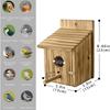 Wooden Bird House Outdoors Garden Decorative Bird Nests Tree Pine Wood Birds Cages Cheap Small Parrot Nesting Pet Supplies
