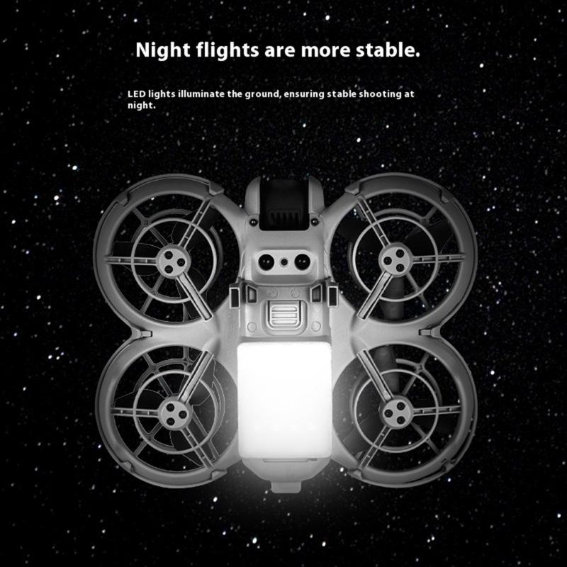 Elevateds Drones Landing Gear With Builts In LED Light For Drones Enhances Safety Obstacle Clearance During Night Flight