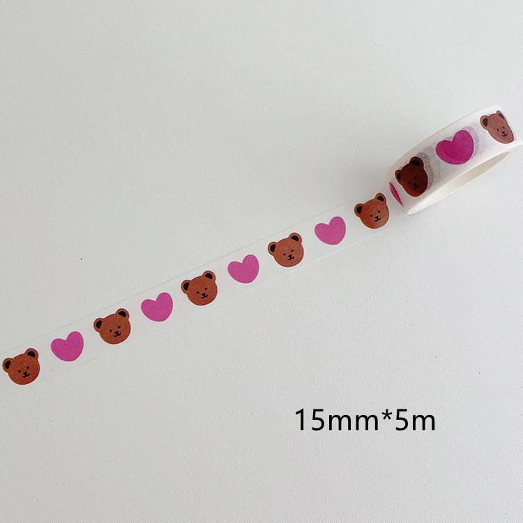Beautiful Wash Tape Flower Plant Japanese Masking Adhesive Tape Decors Scrap Booking Sticker Label