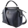 FENDI Dot com Handbag 2WAYShoulder Navy blue Calfskin Women Used