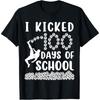 I Kicked 100 Days Of School Soccer 100th Day Balls For Boys Cotton Men T Shirt S