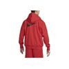 Nike Hooded Drawstring Logo Print Sports Jacket Men Jackets Red DV9449-657