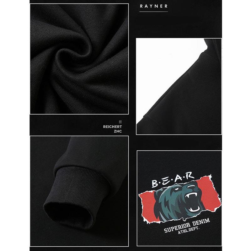 Frühling und Herbst Übergröße Herren Sweatshirt Casual Pullover Loose Sports Top 4XL-10XL