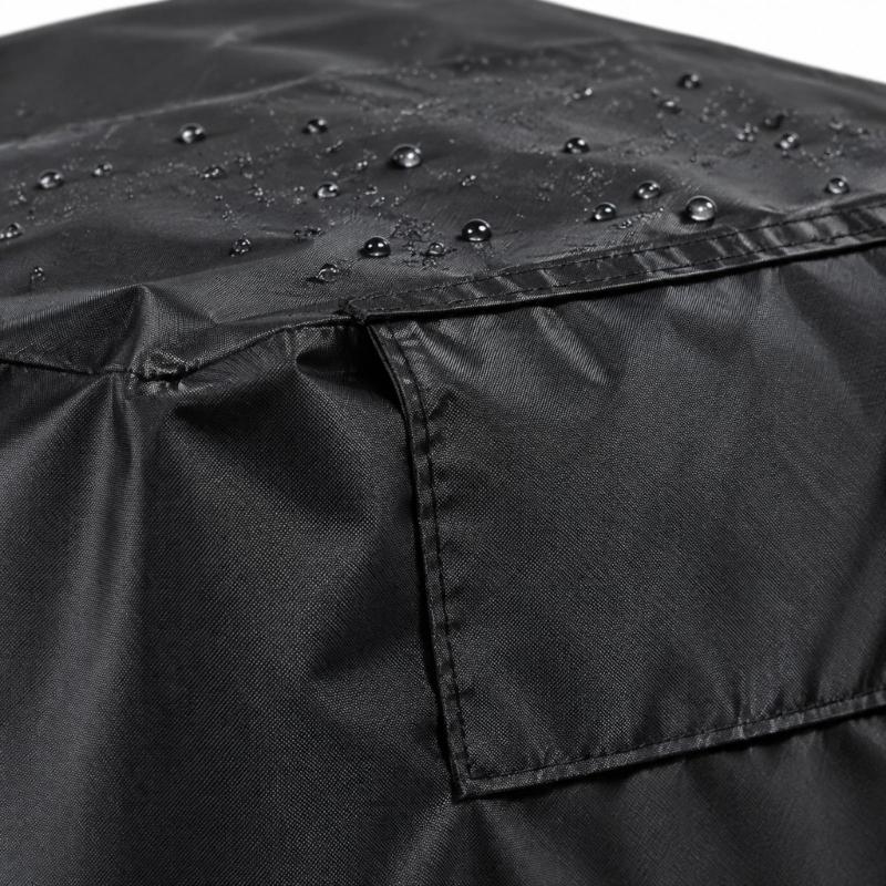 Pressure Washer Cover in Black Cloth with Two Air Openings and a Top Grasp Handle for Garage, Shed, Patio, and Outdoor Storage Locations