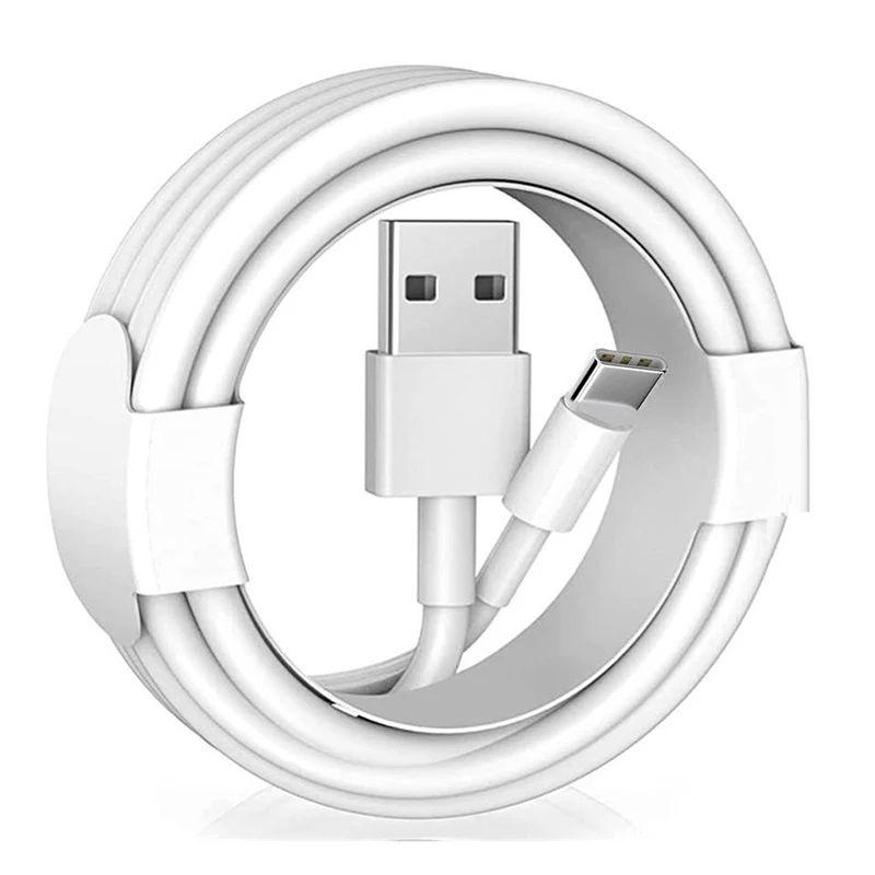 10-50PCS 2A TPE USB A Type C Fast Charging Data Cables For Samsung Galaxy S8  Xiaomi LG Mobile Phone USB-C Quick Cord 2m