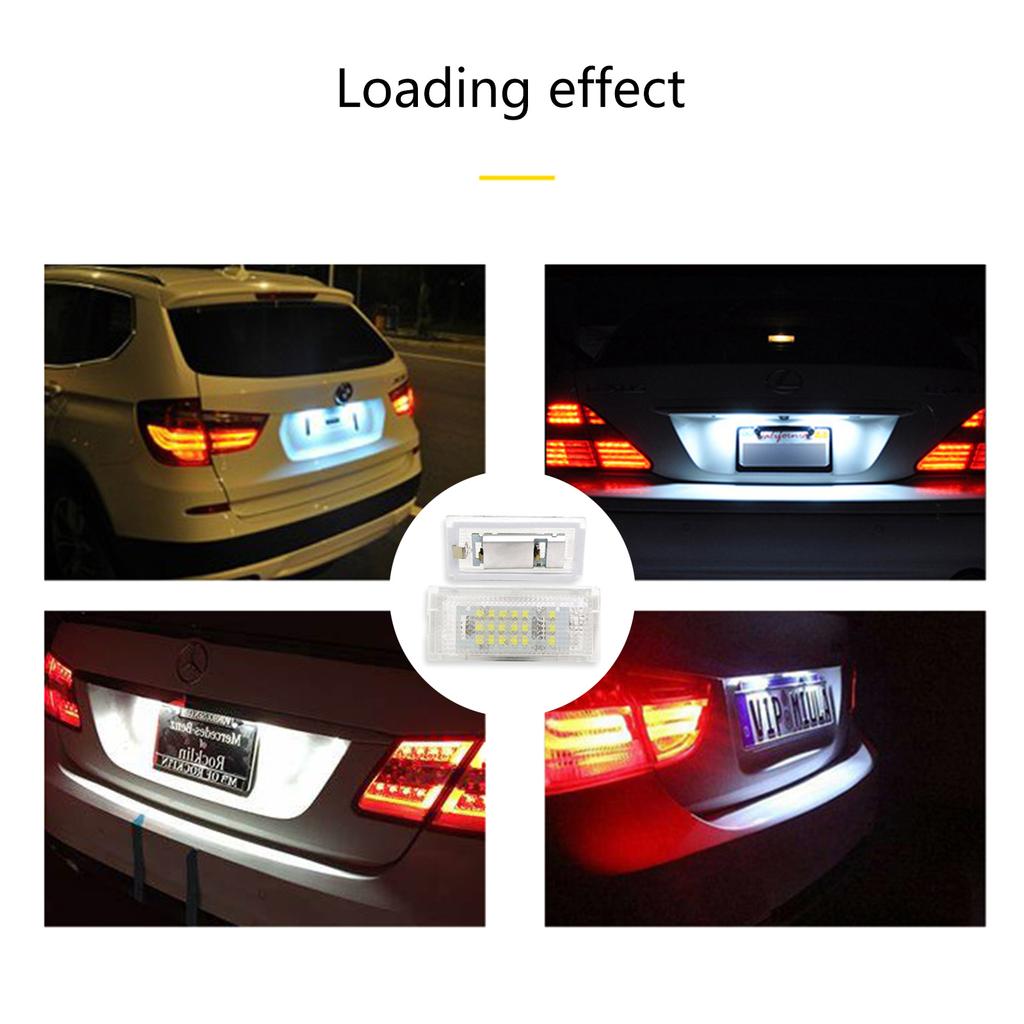 License Plate Light Lens for 3 Series E46 Sedan Saloon Touring Estate 12V 6W LED Number License Plate Light Lamp