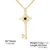Collar Doble Amuleto Protección Nudo de Bruja Pentagrama Tetragrammaton Acero Inoxidable Joyería de Protección Venta al por Mayor