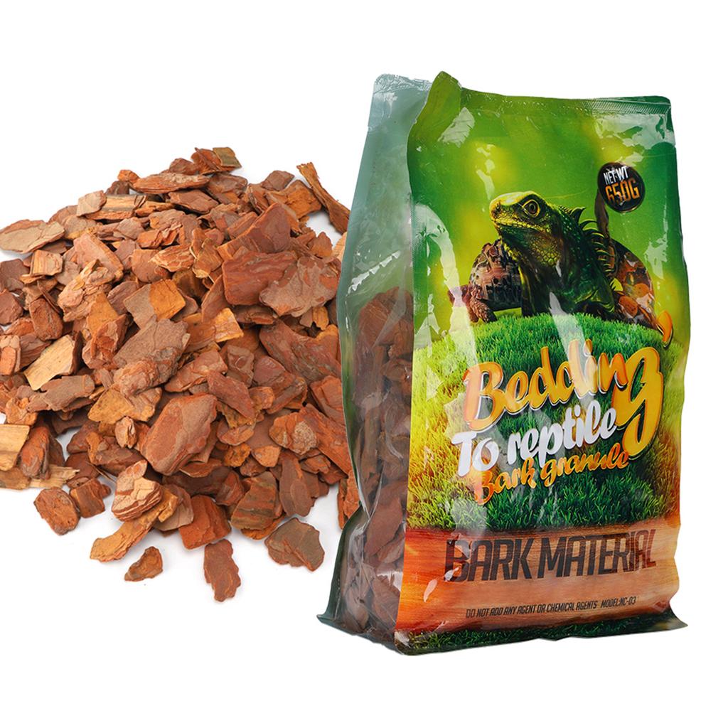 650g Beutel Wald-Gelände Rinde Feine Chips Natürlicher Holzstamm Gelände Substrat für ReptilienKleine Partikel
