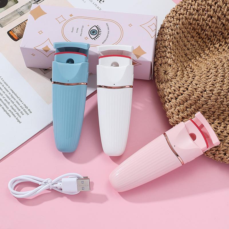 Electric Eyelash Ironing Device, Local Heating Electric Eyelash Curler, Long-lasting Setting Eyelash Curling, Warm Beauty Device