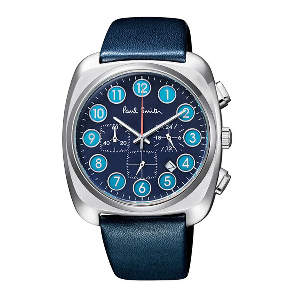 

Watch Dial Chronograph Navy 700 Pieces Limited Model [Paul Smith] Men s BA8-014-70