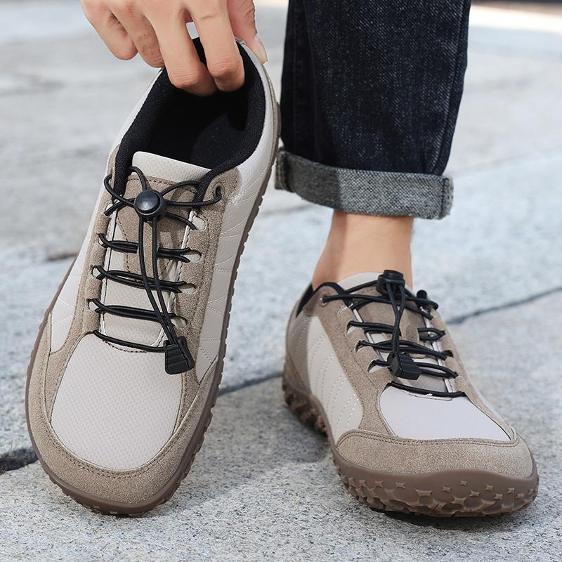 Men Barefoot Ground Feel Versatie Style Wide Airy Mesh Toe Box Minimal Heel Stack Lining Walking Shoe Footwear Sneakers