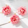 Gerollter Rand Rosenblütenkopf Handgefertigt DIY Künstliche Rosenblüten Peyote Hochzeitsblume Künstliche Requisiten Dekoration Künstliche Blumen