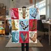 1PC Crystal Fantasy New Patterned Flannel Blanket High quality All Seasons for Home Decor Warmth and Comfort Gifts Birthday Present