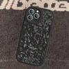 Forged Carbon Fundas Leather Phone Case For IPhone 16 16e 15 14 13 12 11 Pro Max Plus Mini Cover