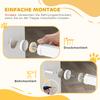 Dog Gate Pet Safety Gate Stair Barrier Pressure Mount Adjustable 76-82/86-97/101-107 cm, White
