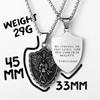 Angel St.Michael Guardian Amulet Men Necklaces Stainless Steel Pendants Chains Women Jewelry Vintage Accessories Gift