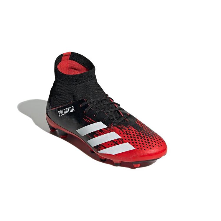 Adidas PREDATOR MUTATOR 20.3 Cushioning, Wear Resistant Mid top Kids' Soccer Shoes Black Red Kids' EF1946