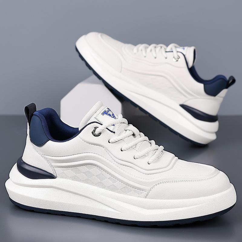 Autumn and winter new men's shoes fashion classic leather sports versatile men's casual shoes white shoes board shoes