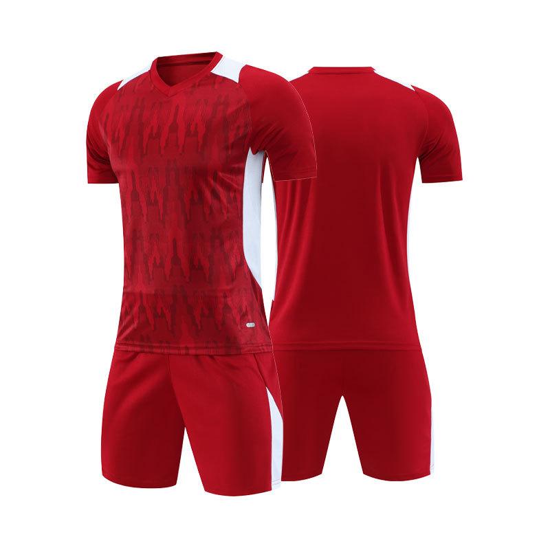 Kurzärmeliges Fußballtrikot für Erwachsene und Kinder, Spiel- und Trainingsshirt, Schnelltrocknend, Atmungsaktiv, Bedrucktes Fußballtrikot
