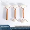 White Jade Roller Massager with Wood Handle - Xiuyan Jade Facial Beauty Stick