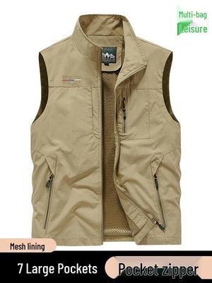 Men's Multi-Pocket Casual Sports Vest for Fishing and Outdoor Activities
