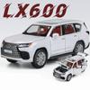New 1/32 Lexus LX600 SUV Alloy Luxy Car Model Diecasts Metal Off-road Vehicles Car Model High Simulation with Light Childrens Toy Gift
