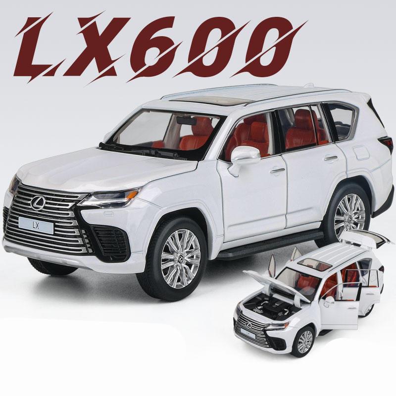 New 1/32 Lexus LX600 SUV Alloy Luxy Car Model Diecasts Metal Off-road Vehicles Car Model High Simulation with Light Childrens Toy Gift
