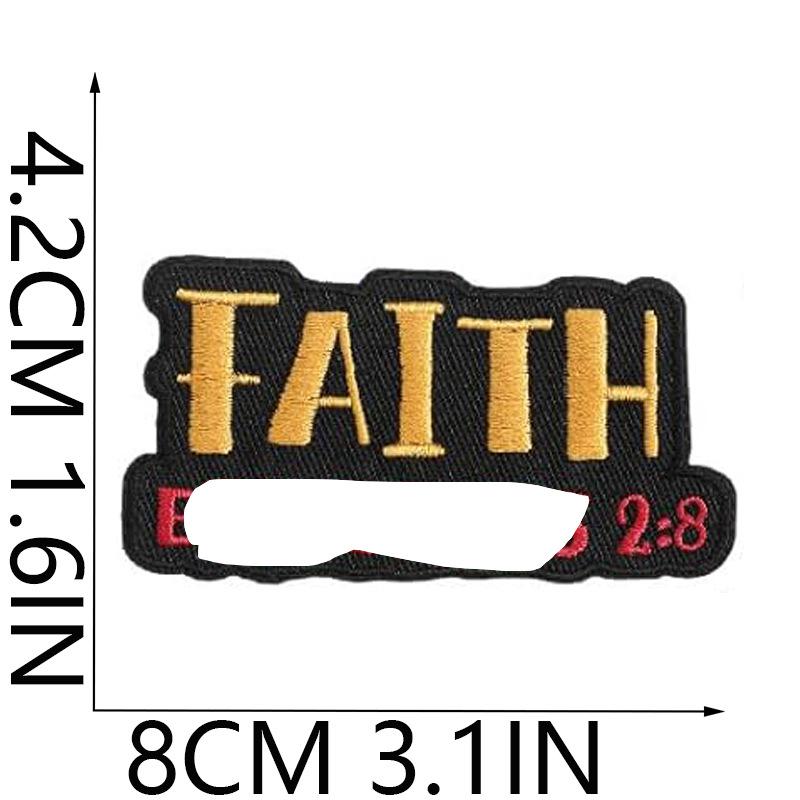 Encouraging Quotes Embroidery Cloth Sticker Inspirational Words Patch Sticker Computer Embroidery Label English Alphabet Embroidery Chapter Sticker Ir