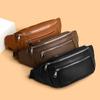 Multi-functional Men's Single-shoulder Bag, Genuine Leather Crossbody Bag, Casual Sports Waist Bag