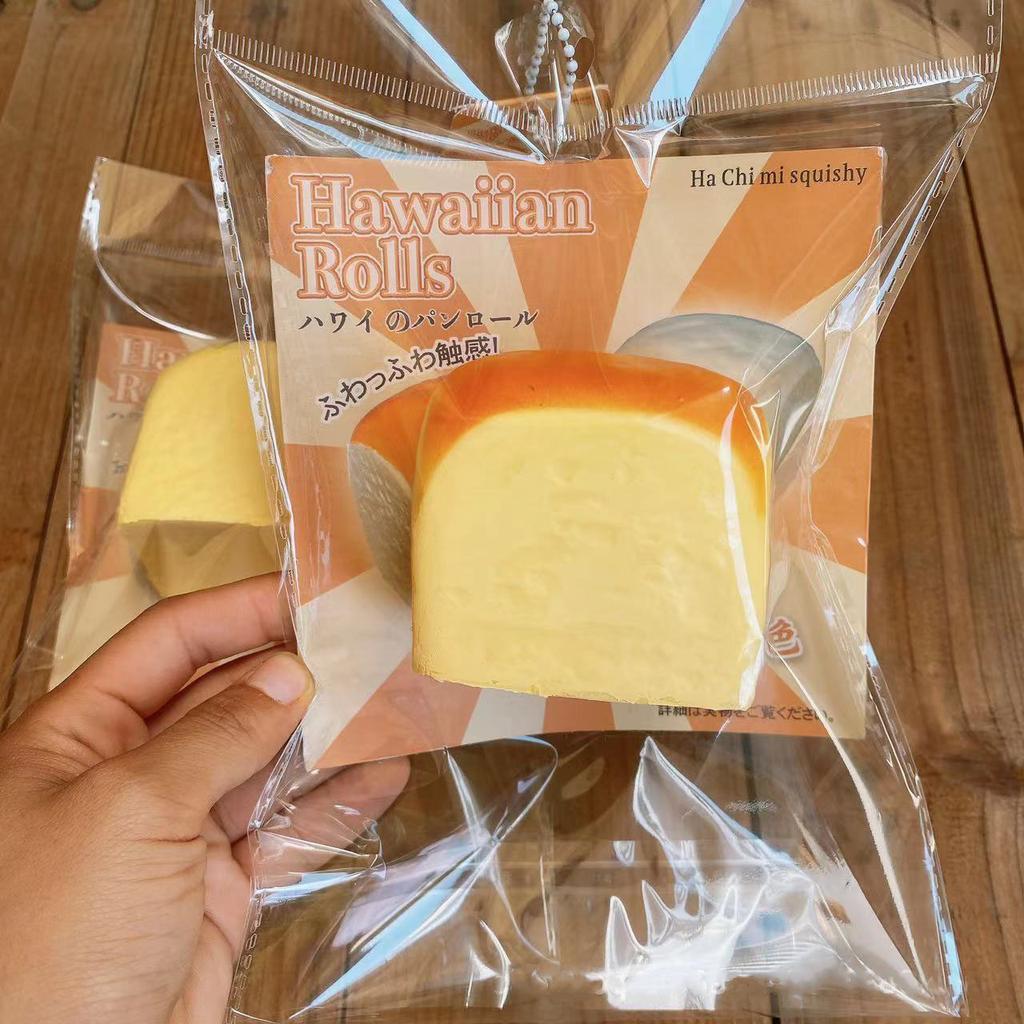 Hachimi Square Bread slow Rebound Decompression Vent Toy mini squishy slow rising Fidget Toys Stress Relief Toy for Adults Kids