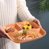 10 Inch Divided Plates For Eating Dinner Plate Plates For Kids Adults Picnic Reusable Plates Rustic Kitchen Table Mats