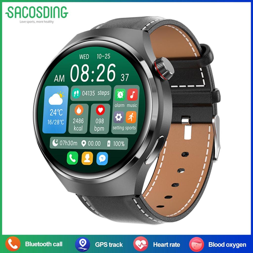 2025 For Android GT4 Pro GPS Track Smart Watch Men 360*360 AMOLED Screen Heart Rate Bluetooth Call IP67 Waterproof Man Smartwatch