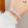 Elegant  Imitation Pearl Bracelet Multilayer Stretchable Pearl Bracelet