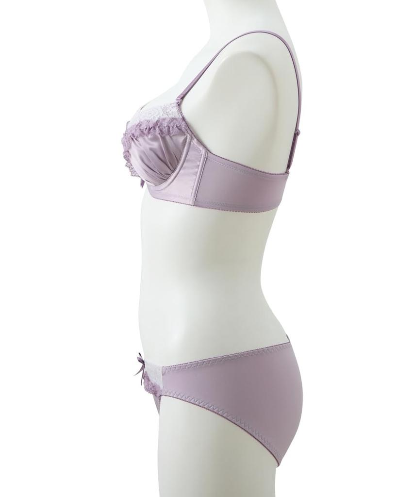 Inner Romantic Dolly Bra and Shorts Dusty [Nissen] Women's Set, Set, Purple, I80/L