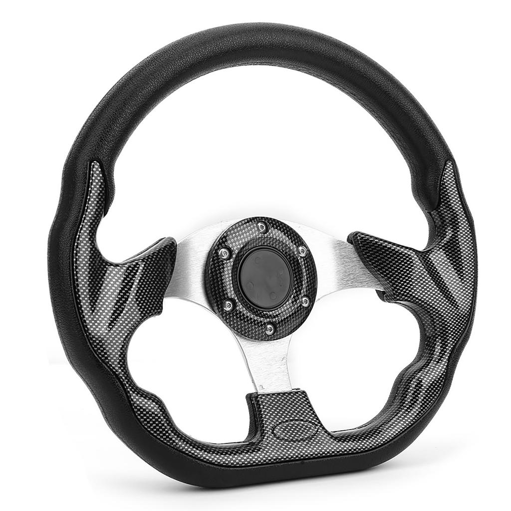 320MM Universelt Bilratt Racing Drift Karbonfiberstil med Hornknapp