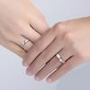Kang Ou Adjustable Open Couple Rings: Simple, Stylish Heartbeat Design for Long-Distance Relationships - Perfect Valentine's Gift
