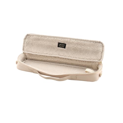 Pearl Flute X Legato Largo Collaboration Quilted Flute Case Cover Vol. 3 for C and H Foot Joints, Ivory, LL-FLCH2#IV