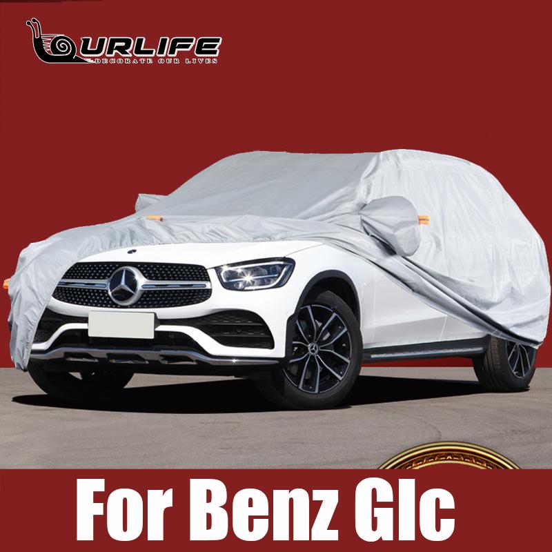 Full Car Covers Snow Ice Dust Sun UV Shade Cover Oxford Cloth Car Outdoor Cover For Mercedes Benz GLC 200 260 300