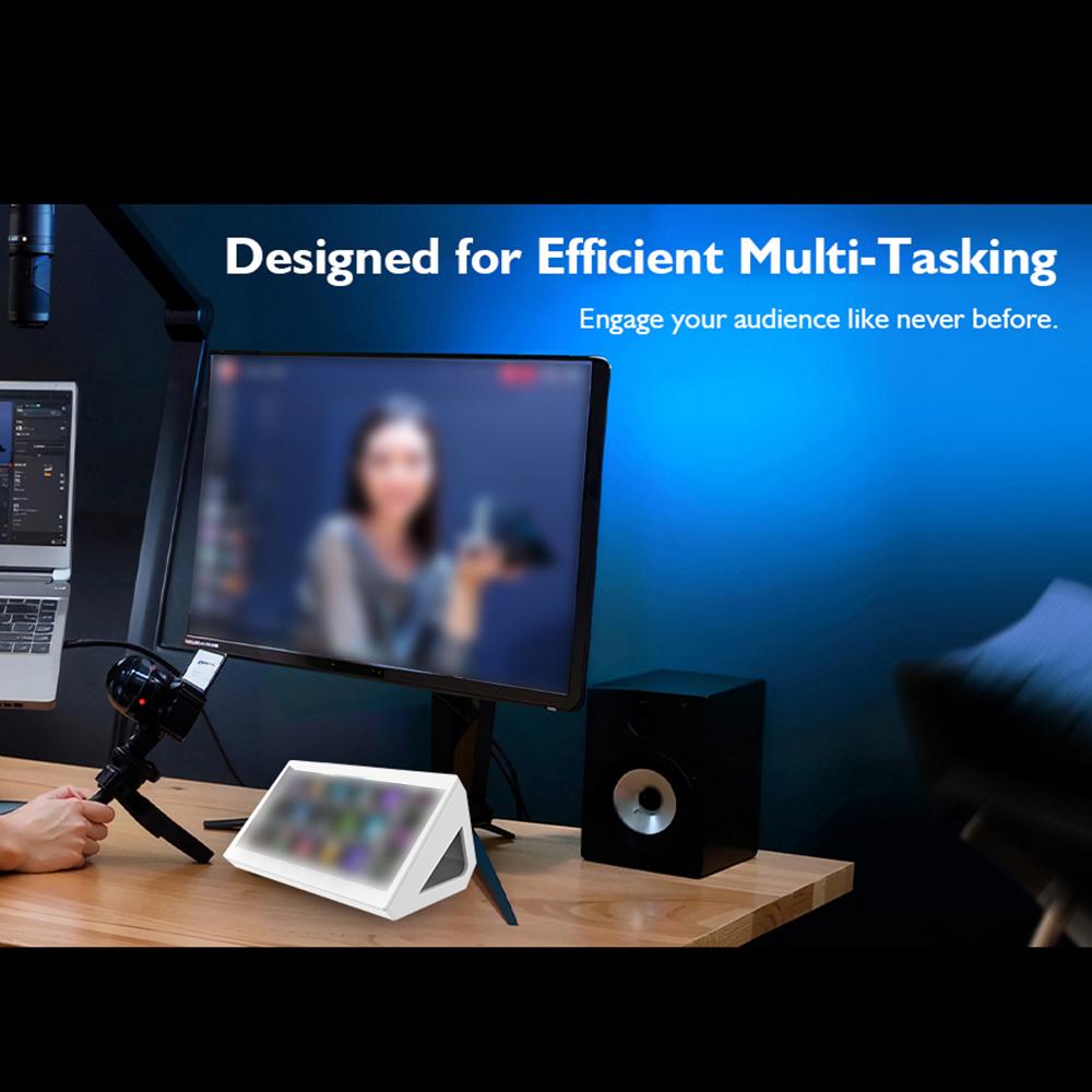 Универсальный контроллер Stream Deck Studio с 15 макроклавишами для OBS Twitch YouTube, совместимый с Black White