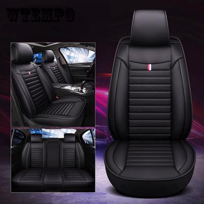 Car Seat Covers Premium Leather Cushion Protector Covers Universal Fit Adjustable Sport Chair 5 Seats for Most Car Sedan SUV