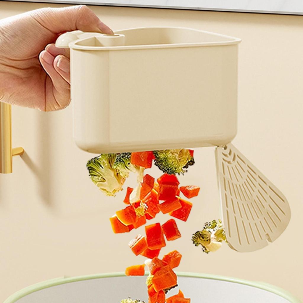 Sink Strainer Basket Suction Cup Hanging Sink Drainage Basket Sink Separation Food Scraps Filter Basket Fruit Cleaning Filter