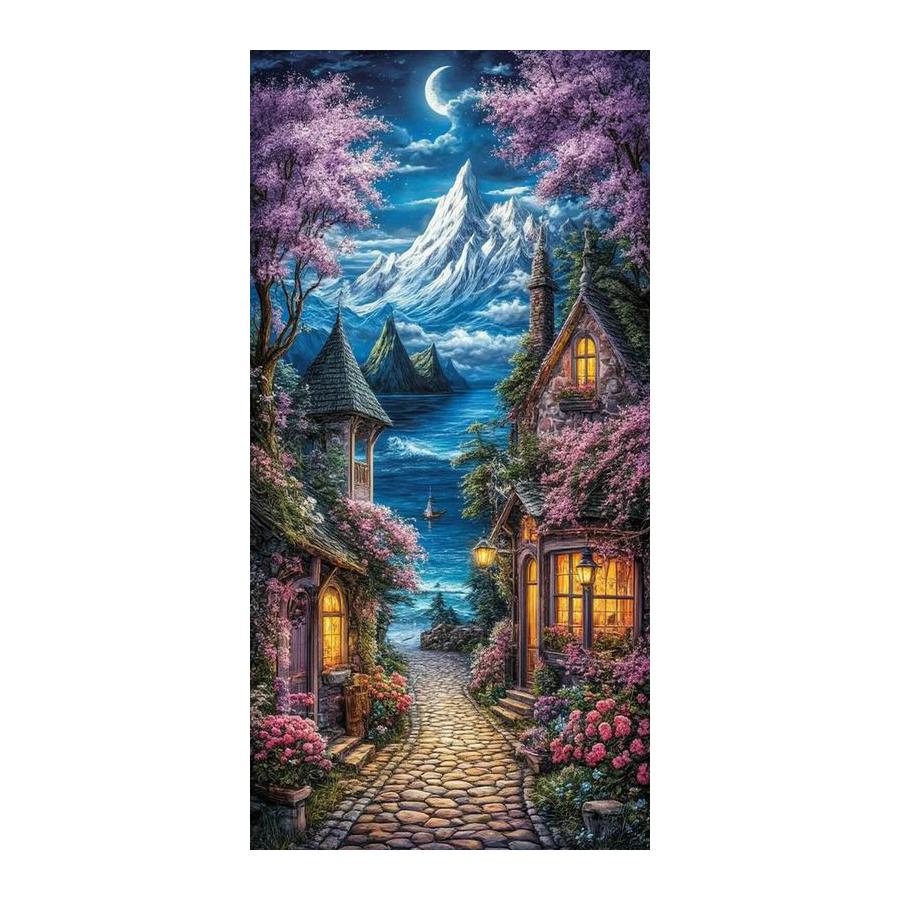 Natural Scenery House Large Size Diamond Painting New Collection Landscape Diy Full Drill Rhinestone Embroidery Mosaic Cross Stitch Kits