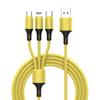 Ladekabel Anti-Verwicklung Datenübertragung PVC Stilvoll 8-Pin Micro USB Typ-C Mehrfarbiges Kabel für Büro