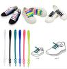 14 יחידות שרוכי סיליקון אלסטיים עצלן ללא עניבה נעלי ריצה מיתרי נעלי שרוכי נעליים אביזרים